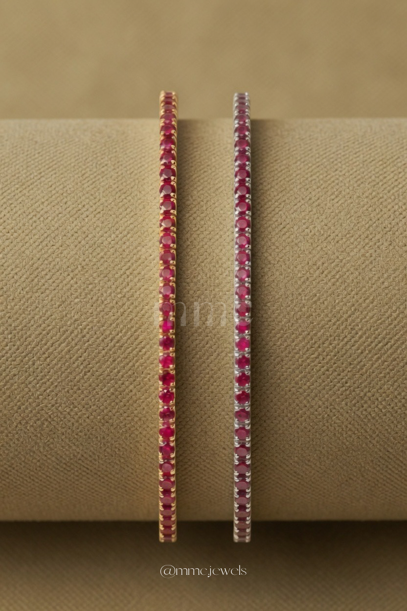 Ruby Mini Tennis Bracelet